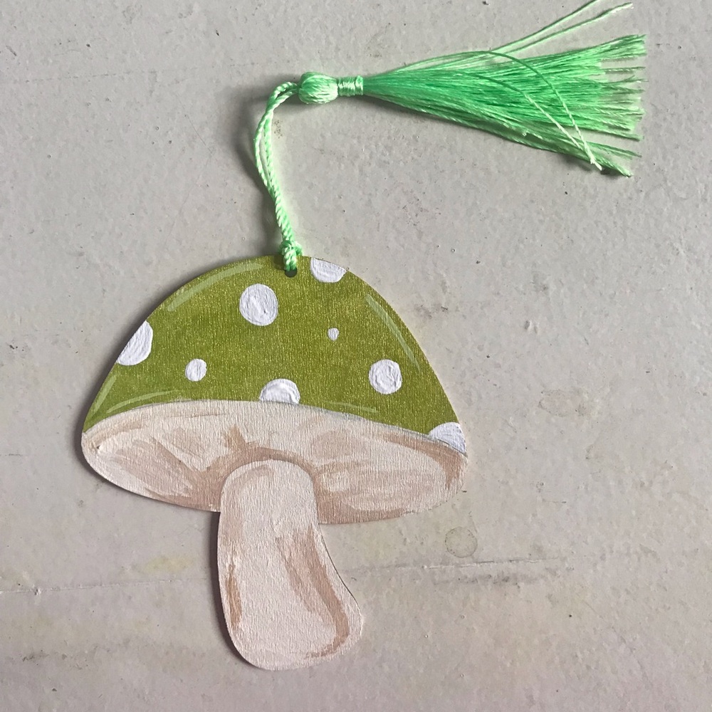 Kids Mushroom Tassel Bookmark